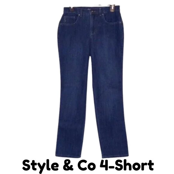 Style & Co. Straight Leg Jeans 4-Short - Picture 1 of 11